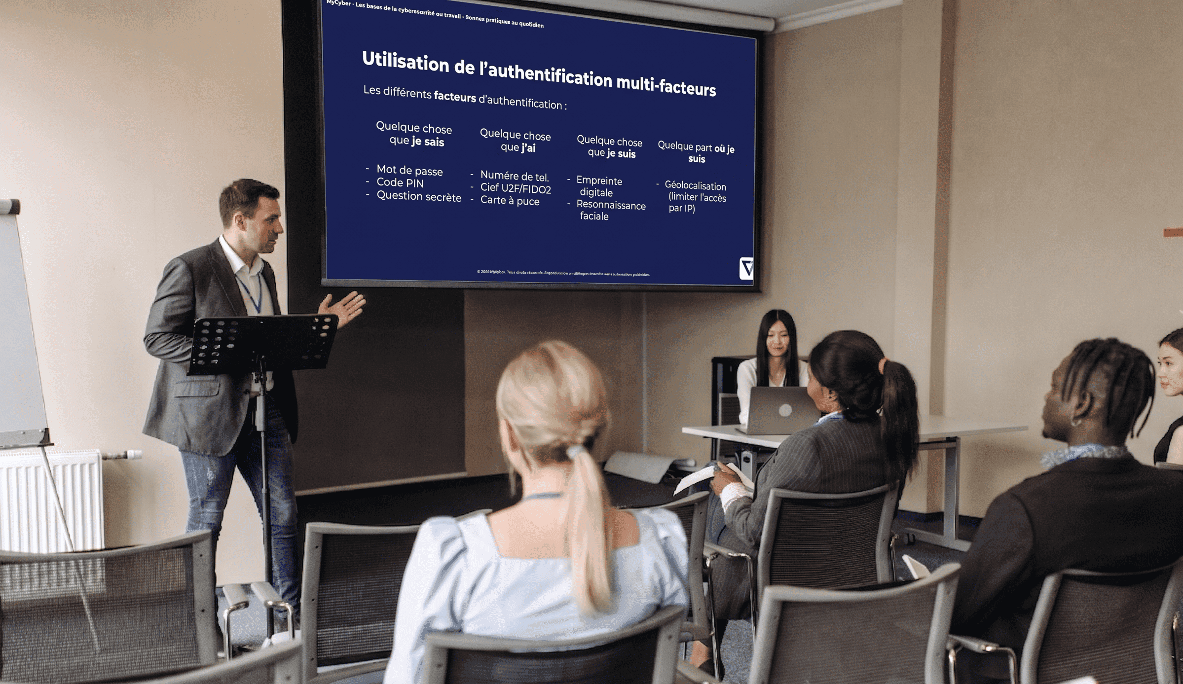 100% Présentiel & Humain — Formation cybersécurité MyCyber